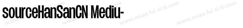 sourceHanSanCN Mediu字体转换